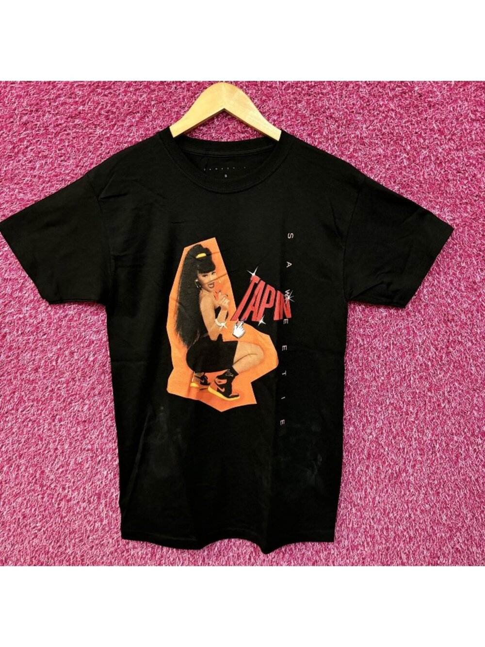 Saweetie Tap In Rap tee size small